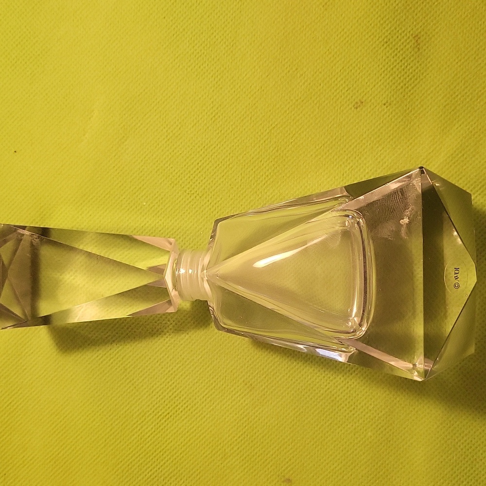 NEW AVON decanter bottle heavy Clear glass With Stopper
